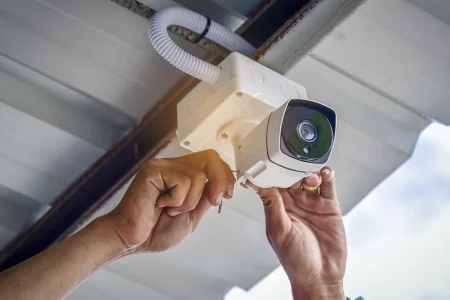 technician installing cctv cameracctv camera installation technician installing cctv cameracctv camera installation